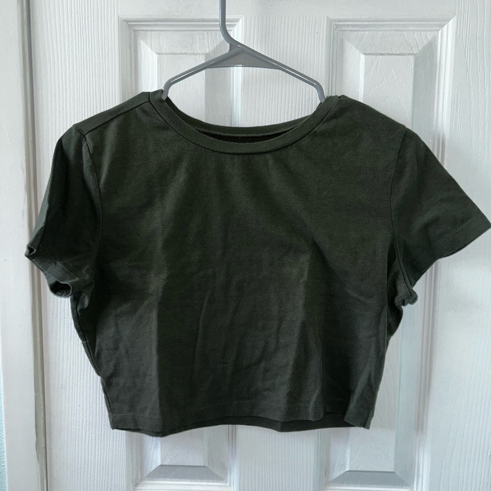 Target ForestGreen Crop Top